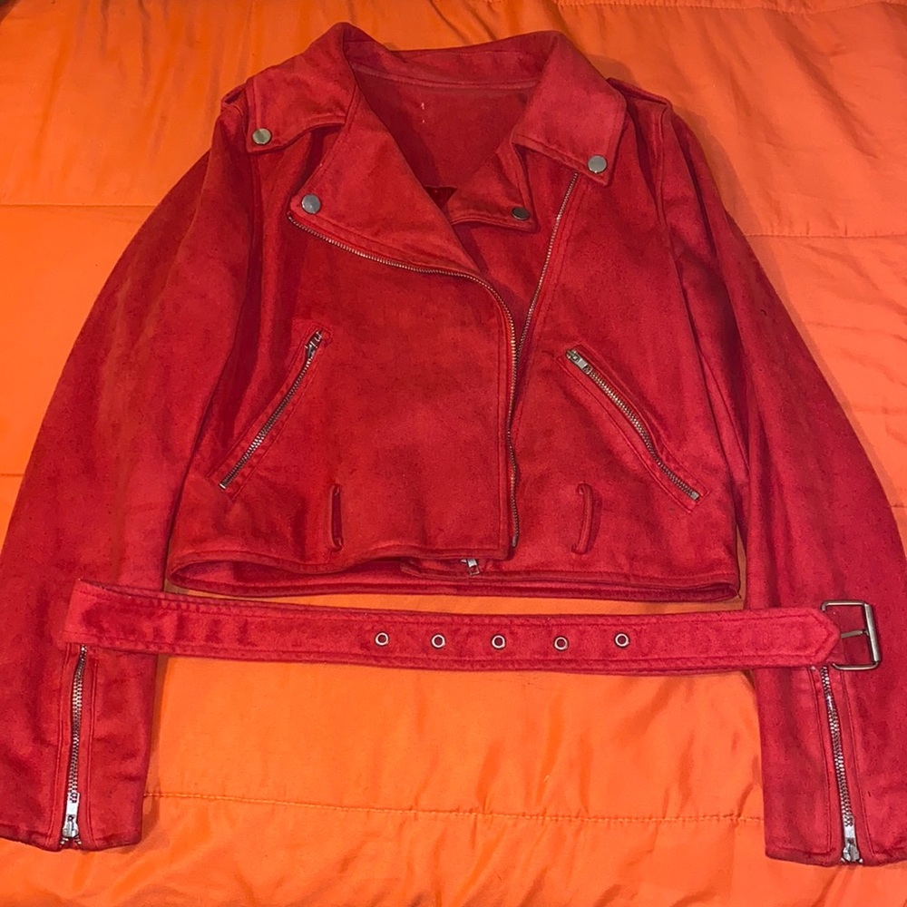 Suede Biker Jacket